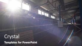  Presentation with gold mining - Cool new slide deck with gold-mining-storage-rock-core backdrop and a dark gray colored foreground