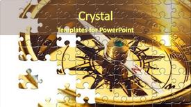  Presentation with old style - Cool new slides with puzzle old style brass compass backdrop and a tawny brown colored foreground