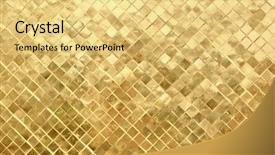  Presentation with mosaic - Colorful theme enhanced with gold mosaic background backdrop and a yellow colored foreground