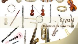  Presentation with mechanical instruments - Amazing PPT layouts having gold music - image of instruments isolated backdrop and a cream colored foreground