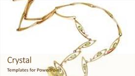  Presentation with white gold - Amazing PPT layouts having gold-necklace-isolated-on-white backdrop and a cream colored foreground