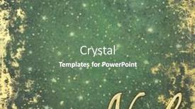  Presentation with green gold - PPT theme consisting of gold-noel-sign-on-grunge background and a ocean colored foreground