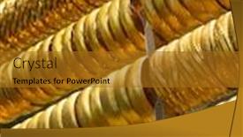  Presentation with dubai - Cool new PPT theme with gold-on-the-famous-golden backdrop and a gold colored foreground