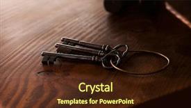  Presentation with keys - Beautiful theme featuring gold open door - vintage keys on an grungy backdrop and a wine colored foreground