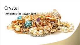  Presentation with white gold wedding - Beautiful slides featuring gold ornaments isolated backdrop and a white colored foreground