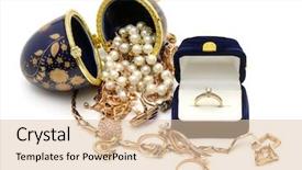  Presentation with white gold - Colorful slides enhanced with gold ornaments isolated backdrop and a lemonade colored foreground