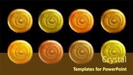  Presentation with abstract gold black - Slides consisting of gold-paint-brush-strokes-palette background and a tawny brown colored foreground