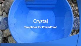  Presentation with blue gold - Presentation with  background and a  colored foreground