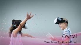  Presentation with pink gold - Colorful PPT theme enhanced with gold pc - digital composite of kids backdrop and a mint green colored foreground