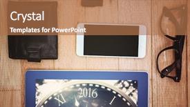  Presentation with geeks - Slides consisting of gold pc - new year countdown graphic background and a coral colored foreground