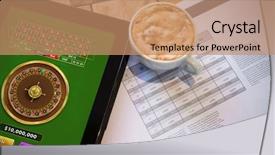  Presentation with roulette - Amazing presentation having gold pc - online roulette game against digital backdrop and a coral colored foreground