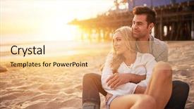  Presentation with black couple having fun - Beautiful theme featuring gold people - romantic couple having fun backdrop and a blonde colored foreground