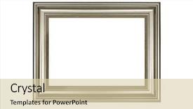  Presentation with gold frame - Colorful theme enhanced with gold picture frame isolated backdrop and a lemonade colored foreground