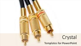  Presentation with audio video - Slide set consisting of  background and a  colored foreground