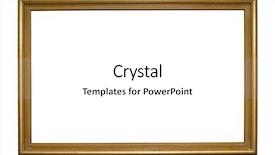  Presentation with frame border - Slides featuring gold plated wooden picture frame background and a white colored foreground