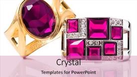  Presentation with background - Cool new slides with gold purple - bracelets with ruby isolated backdrop and a coral colored foreground
