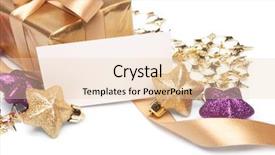  Presentation with purple gold - Audience pleasing PPT layouts consisting of gold purple - christmas present backdrop and a lemonade colored foreground