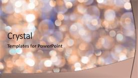  Presentation with laser light colorful abstract - PPT layouts consisting of gold purple - colorful abstract bokeh background background and a coral colored foreground