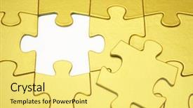  Presentation with zomato gold - Presentation theme with gold puzzle background and a yellow colored foreground