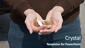  Presentation with retirement plan financials - Presentation consisting of gold question - hands with broken retirement plans background and a navy blue colored foreground