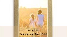  Presentation with gold frame - Presentation design featuring gold-rectangular-frame-with-beautiful background and a yellow colored foreground