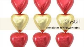  Presentation with red gold - Cool new presentation with gold red foil wrapped chocolate backdrop and a blonde colored foreground