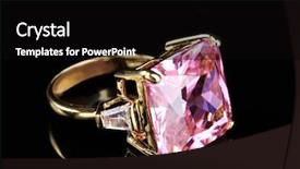  Presentation with gold black - Beautiful slides featuring gold ring with precious stone backdrop and a  colored foreground
