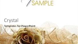  Presentation with rose gold - Beautiful presentation theme featuring gold rose backdrop and a white colored foreground