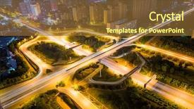  Presentation with china - Cool new slides with gold rush - city scape of nanchang city backdrop and a tawny brown colored foreground