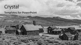  Presentation with nevada - Colorful PPT layouts enhanced with gold rush - ghost town of bodie is backdrop and a light gray colored foreground