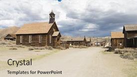  Presentation with united states - Cool new slide set with gold rush - ghost town of bodie is backdrop and a lemonade colored foreground