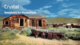  Presentation with old house - Cool new presentation with gold rush - old bodie house and rusted backdrop and a teal colored foreground