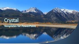  Presentation with twin engine airplane - Amazing theme having gold rush - twin lakes colorado backdrop and a ocean colored foreground