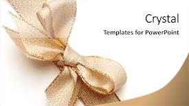  Presentation with black and gold and white - Presentation enhanced with gold satin gift bow ribbon background and a white colored foreground