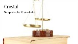  Presentation with justice - Colorful slides enhanced with gold scales of justice and books isolated on white backdrop and a white colored foreground