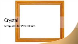  Presentation with retro - Cool new presentation theme with gold scroll - retro frame isolated on white backdrop and a white colored foreground