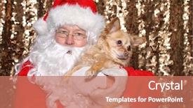  Presentation with sequin - Colorful PPT theme enhanced with gold sequin background christmas holiday backdrop and a  colored foreground