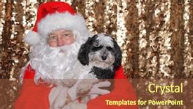  Presentation with sequin - PPT theme featuring gold sequin background christmas holiday background and a  colored foreground