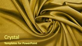  Presentation with textile - Beautiful PPT layouts featuring gold silk textile background backdrop and a tawny brown colored foreground