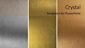  Presentation with gold silver - Presentation enhanced with gold silver - aluminum bronze and brass stitched background and a gold colored foreground