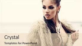  Presentation with gold silver - Slide deck featuring gold silver - portrait of a beautiful lady background and a lemonade colored foreground