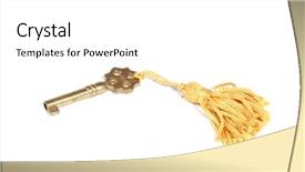  Presentation with tv screens noise on old - Colorful PPT theme enhanced with tassle - old key backdrop and a white colored foreground