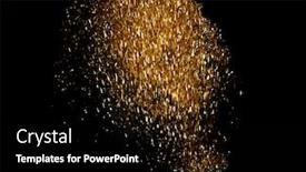  Presentation with gold dust - Beautiful theme featuring gold-sparkling-star-dust-gold backdrop and a black colored foreground