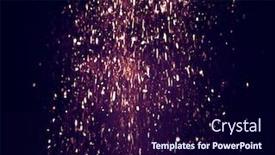  Presentation with gold dust - PPT theme featuring gold-sparkling-star-dust-gold background and a navy blue colored foreground