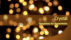  Presentation with gold bokeh - Slides featuring gold spots bokeh background background and a tawny brown colored foreground