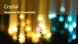  Presentation with abstract gold - Beautiful presentation theme featuring gold star - abstract background backdrop and a tawny brown colored foreground