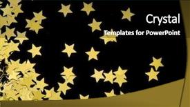  Presentation with gold star - PPT layouts having gold stars on black background background and a black colored foreground