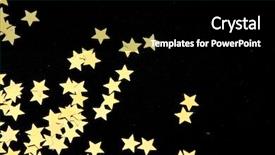  Presentation with gold star - Presentation with gold stars on black background background and a black colored foreground
