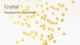 Presentation with gold stars - Slide set enhanced with gold stars background and a cream colored foreground