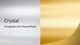  Presentation with brushed metal - Presentation consisting of gold stitched brushed metal background and a white colored foreground